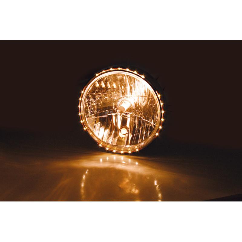 Phare SHIN YO Reno 2 7" chrome verre clair Phare SHIN YO Reno 2 7" chrome verre clair – Image 5