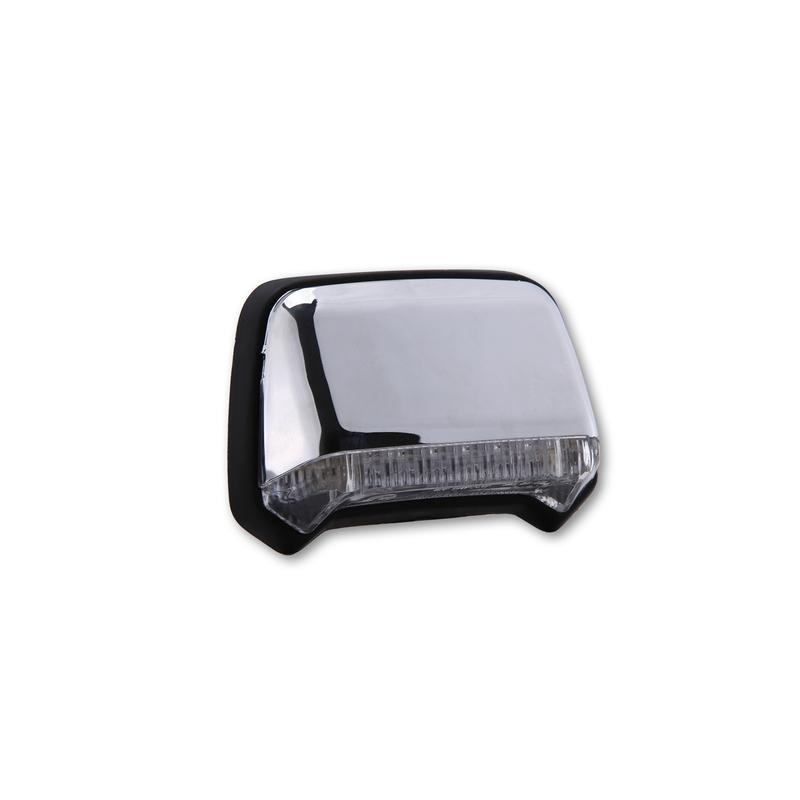 Feu arrière à LED corps chromé verre transparent Feu arrière à LED corps chromé verre transparent