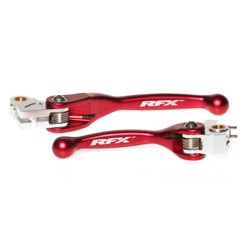 Ensemble de leviers retournables forgés RFX Race (Rouge)- Honda CRF250/450 Ensemble de leviers retournables forgés RFX Race (Rouge)- Honda CRF250/450