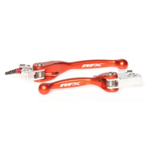 Ensemble de leviers retournables forgés RFX Race (Orange) - KTM SX65/85