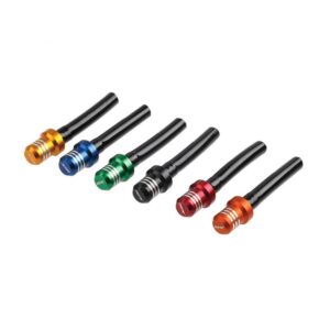 Valve de réservoir RFX Race - Tuyau court avec bouchon à 1 voie (Bleu)