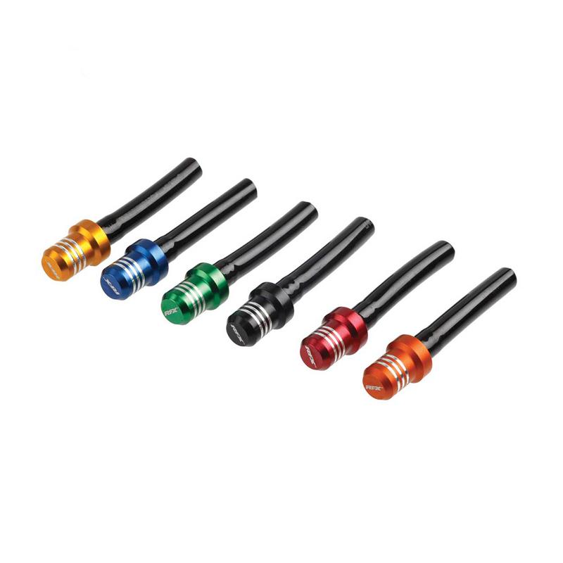 Valve de réservoir RFX Race - Tuyau court avec bouchon à 1 voie (Rouge) Valve de réservoir RFX Race - Tuyau court avec bouchon à 1 voie (Rouge)