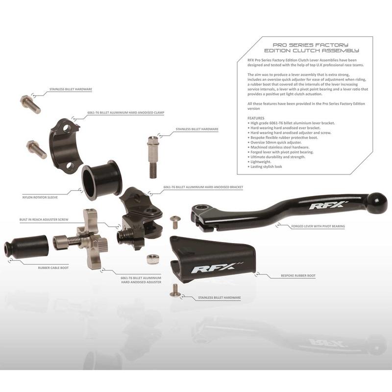 Ensemble de boulons de remplacement pour kit d'embrayage RFX Pro (4Pcs) (boulon et écrou de pivot + boulons de support) Ensemble de boulons de remplacement pour kit d'embrayage RFX Pro (4Pcs) (boulon et écrou de pivot + boulons de support)