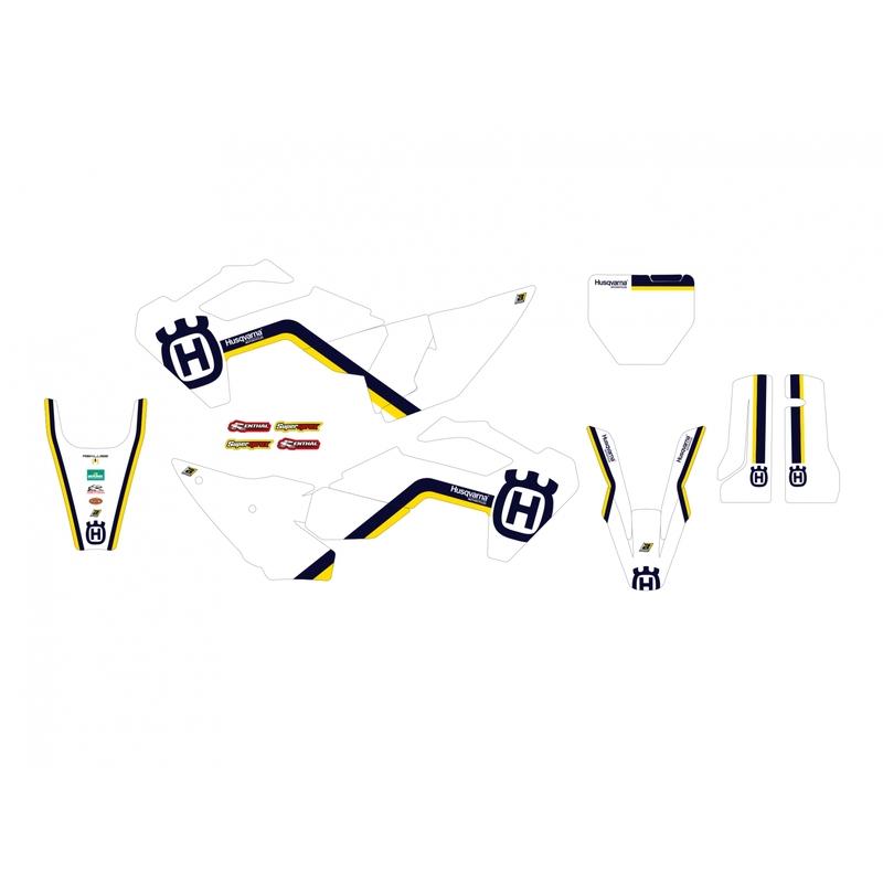 Kit complet BLACKBIRD Retro - Husqvarna FC/TC Kit complet BLACKBIRD Retro - Husqvarna FC/TC – Image 2