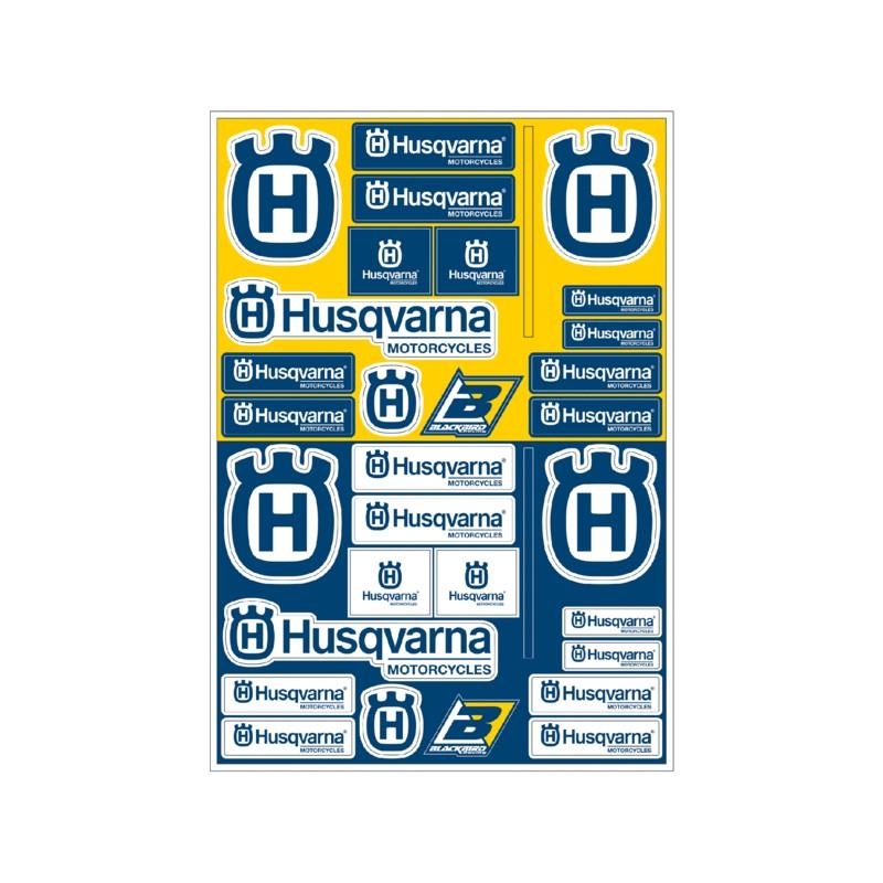 Planche de stickers BLACKBIRD PVC - Husqvarna Planche de stickers BLACKBIRD PVC - Husqvarna