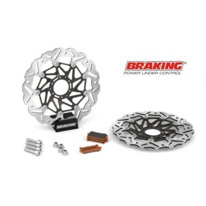 Kit Disque de frein Oversize BRAKING Wave flottant - 320 OKWK12