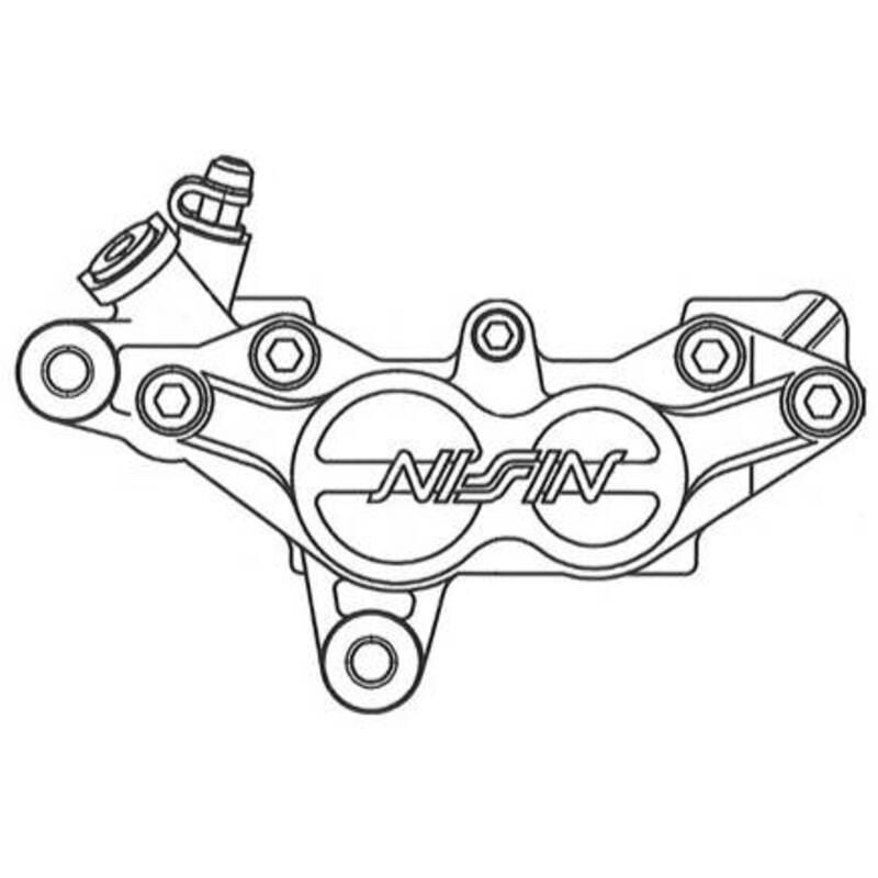 Etrier de frein 4 pistons axial NISSIN - droit Etrier de frein 4 pistons axial NISSIN - droit – Image 2