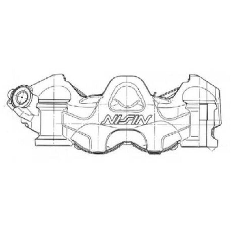Etrier de frein 4 pistons radial NISSIN - gauche Etrier de frein 4 pistons radial NISSIN - gauche – Image 2