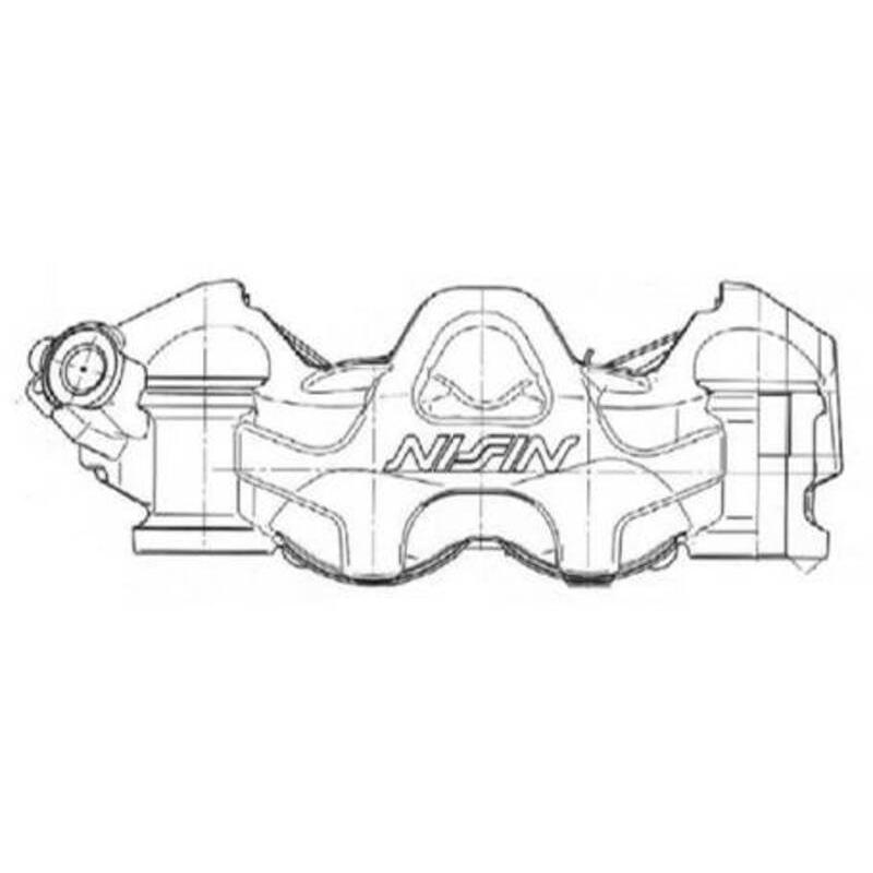 Etrier de frein 4 pistons radial NISSIN - droit Etrier de frein 4 pistons radial NISSIN - droit – Image 2