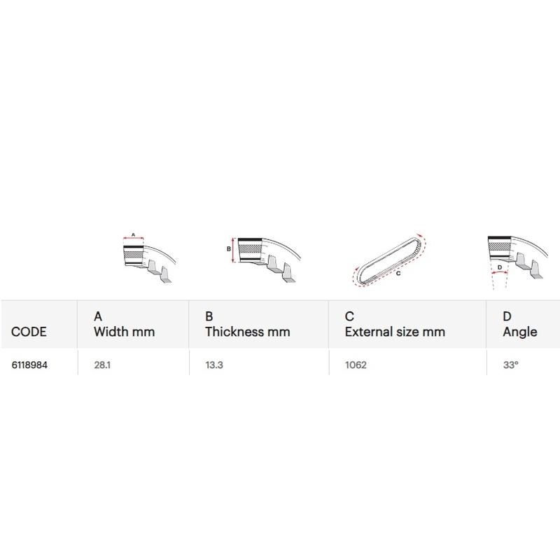 Courroie de transmission racing MALOSSI X K Courroie de transmission racing MALOSSI X K – Image 2