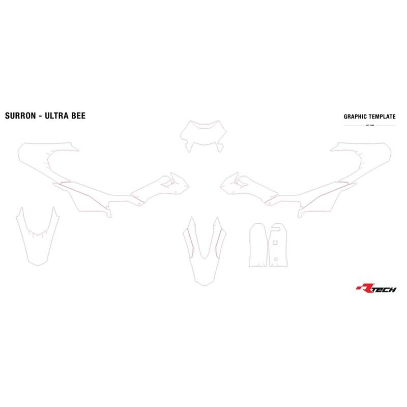 Kit plastique RACETECH - Replica 6 pièces Kit plastique RACETECH - Replica 6 pièces – Image 2