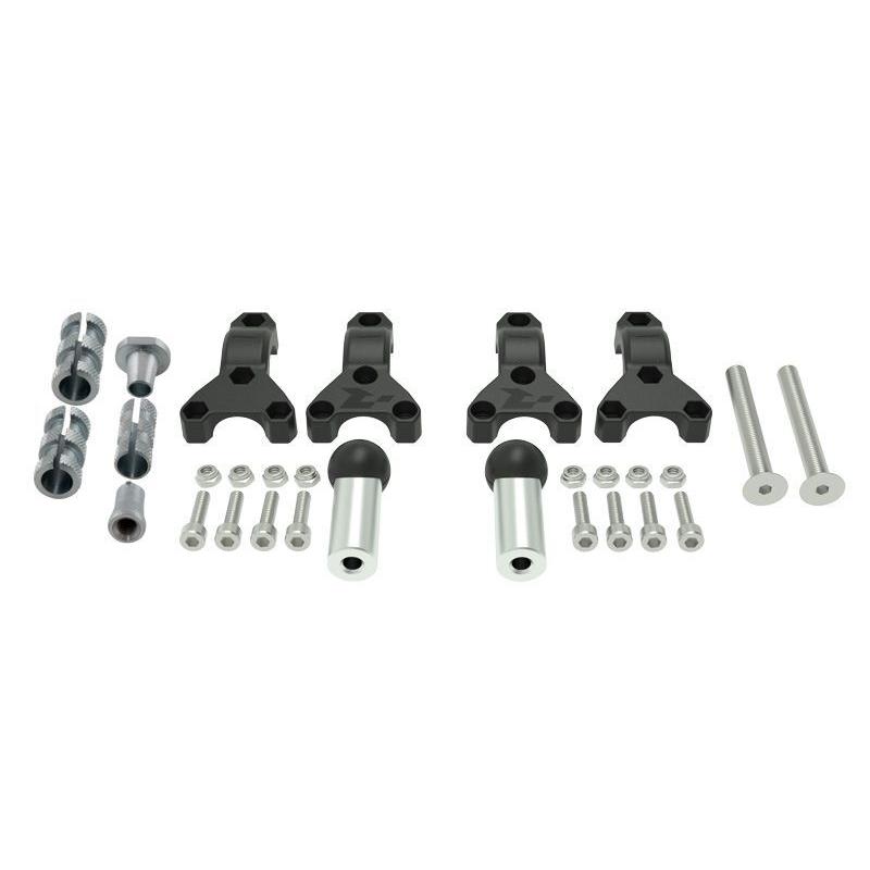 Kit fixation RACETECH pour protège-mains HP3 Ø22/28,6mm Kit fixation RACETECH pour protège-mains HP3 Ø22/28,6mm