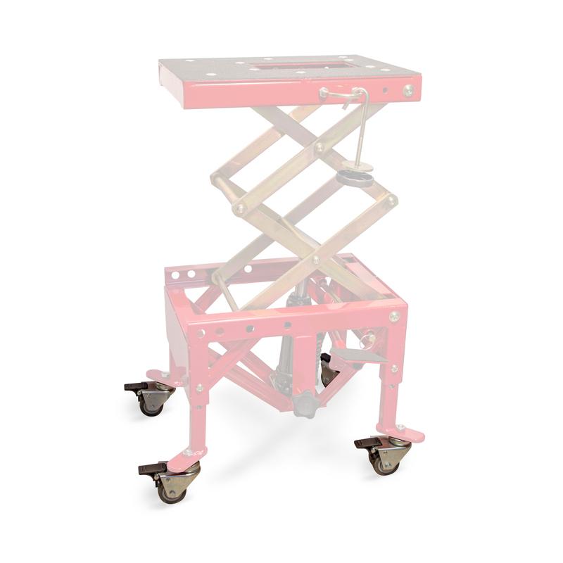 Roues avec frein pour lève-moto hydraulique VECTOR Roues avec frein pour lève-moto hydraulique VECTOR