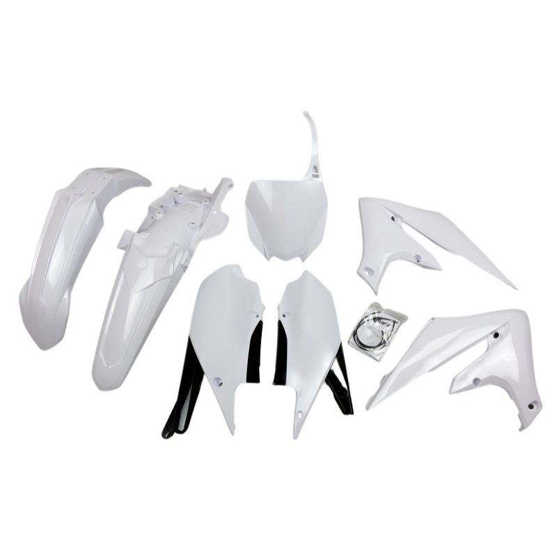 Kit plastique UFO blanc Yamaha YZ450F Kit plastique UFO blanc Yamaha YZ450F