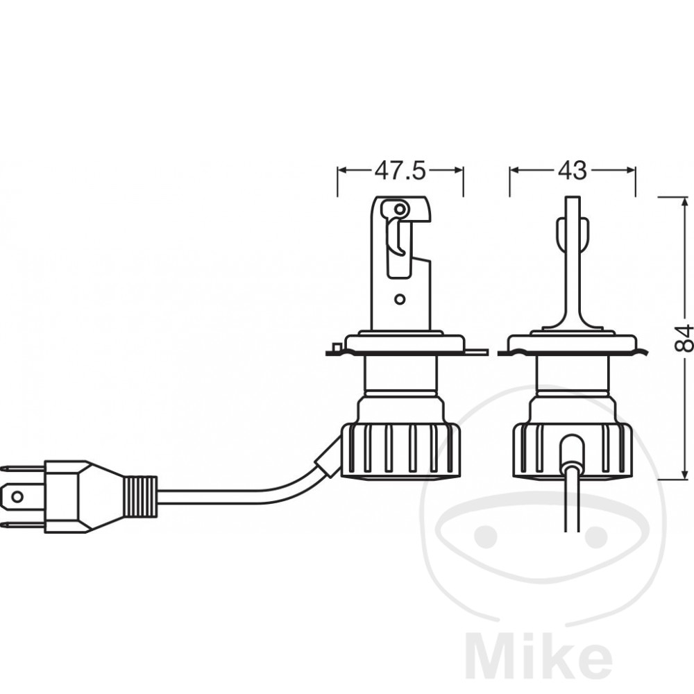 Ampoule LED NIGHT BREAKER Moto SMART H4 LF-1590379-3