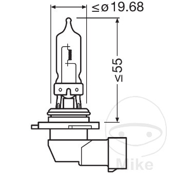 BULB HB3 12V60W OSRAM LF-1590386-3