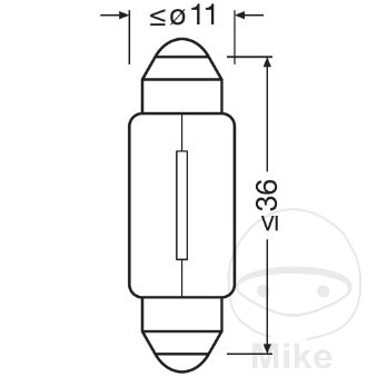 BULB 12V5W SV8.5-8 OSRAM LF-1590388-3