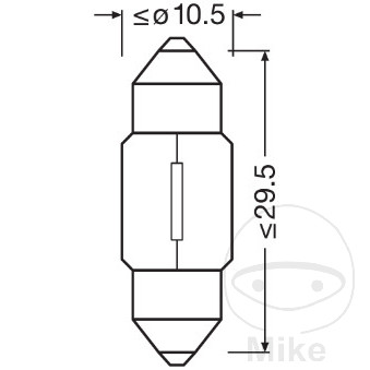 BULB 12V10W SV8.5-8 OSRAM LF-1590389-2