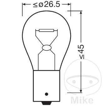 BULB 12V21W BAU15S OSRAM LF-1590391-4