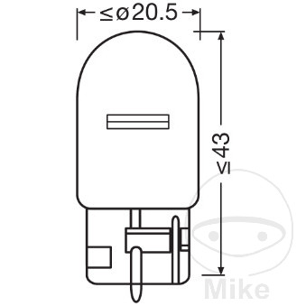 BULB 12V21W W3X16D OSRAM LF-1590392-4