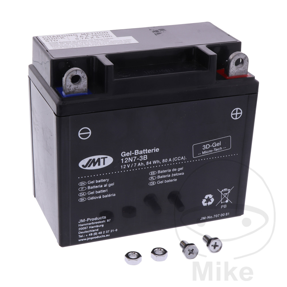 Batterie Moto 12N7-3B Gel JMT LF-7070081