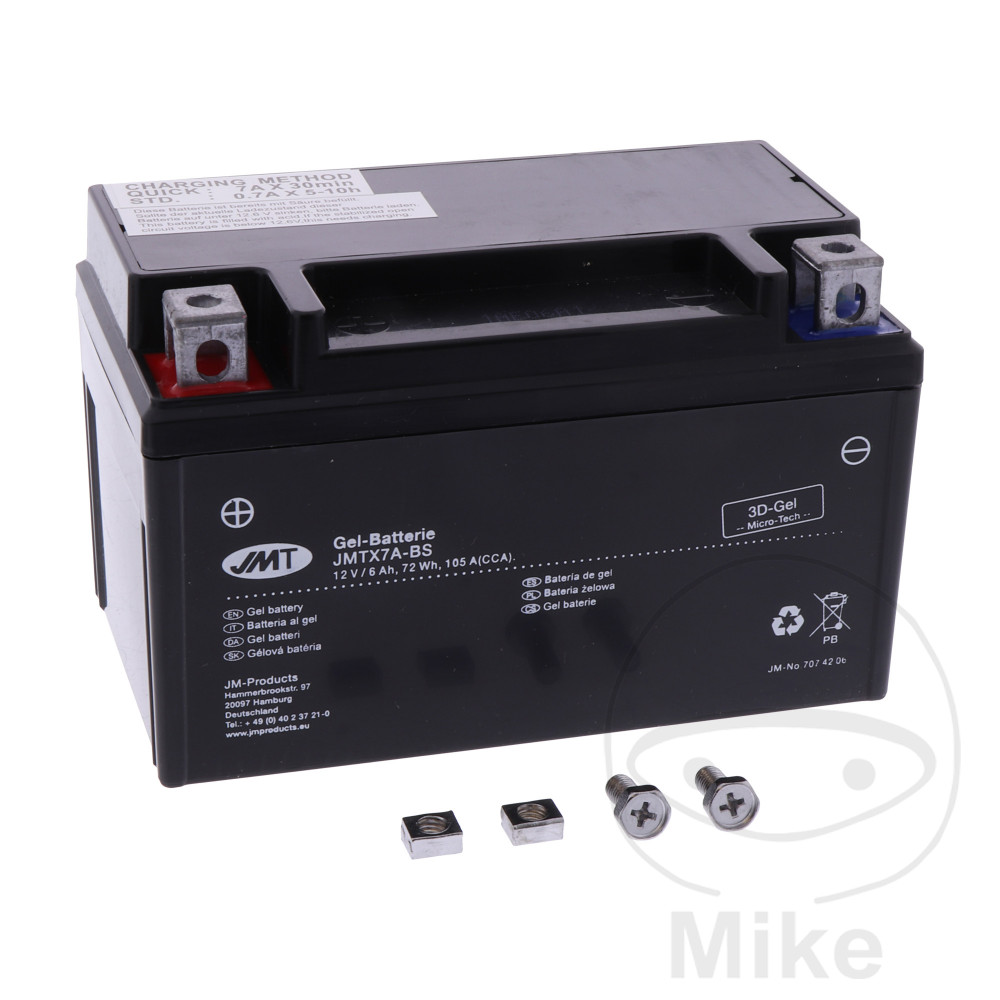 Batterie Moto YTX7A-BS Gel JMT LF-7074206