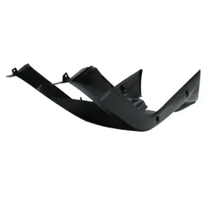 Carenage-bas de caisse scoot adaptable mbk 50 booster 2004+-yamaha 50 bws 2004+ noir brillant -p2r-