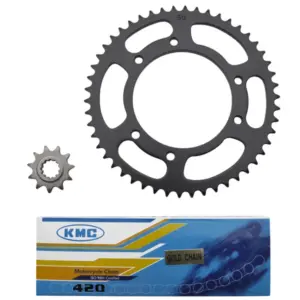 Kit chaîne P2R 420 11/50 pour 50cc à boîte