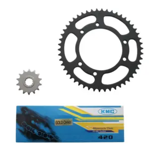 Kit chaîne P2R 420 14/50 moto 50cc boîte