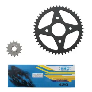 Kit chaîne P2R 420 14/47 acier 50 boîte