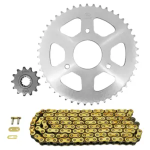 Kit chaîne Afam 420 renforcé or 13/47 Rieju RS2 Matrix 50