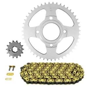 Kit chaîne Afam 428 14/47 or renforcé Honda XR XL 125