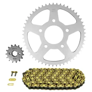 Kit chaîne Afam 428 15/53 renforcé or Honda XL125 R