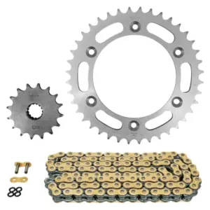 Kit chaîne Afam 520 16/40 super renforcé or KTM Duke 690