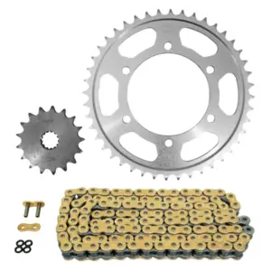 Kit chaîne Afam 525 hyper renforcé 17/44 or Suzuki GSX-S