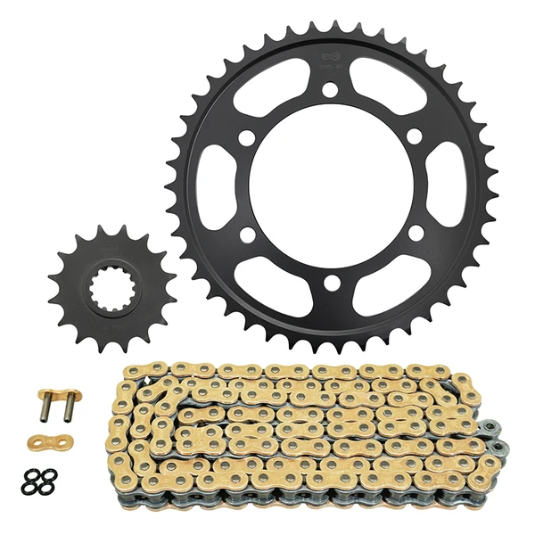 Kit chaîne Afam 525 super renforcé 16/43 or Yamaha MT-07 XSR 700 Kit chaîne Afam 525 super renforcé 16/43 or Yamaha MT-07 XSR 700