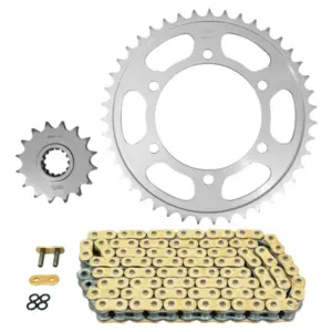 Kit chaîne Afam 525 hyper renforcé 16/43 or Yamaha MT-10