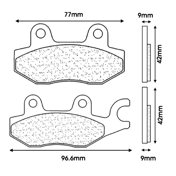 Plaquette de frein CL Brakes Plaquette de frein CL Brakes – Image 2