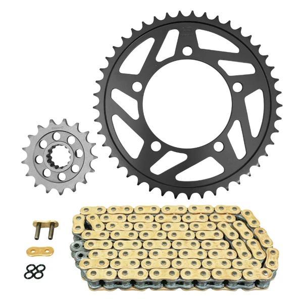 Kit chaîne Afam 525 hyper renforcé 17/45 or BMW S 1000 XR Kit chaîne Afam 525 hyper renforcé 17/45 or BMW S 1000 XR