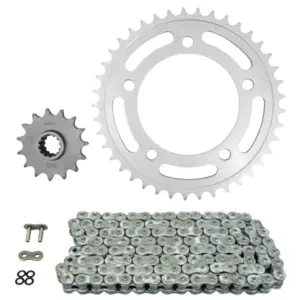Kit chaîne Afam 520 15/41 renforcé acier Honda CB 500