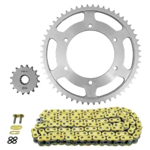 Kit chaîne Afam 428 16/56 renforcé or Kawasaki Z Ninja 125