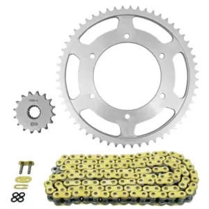Kit chaîne Afam 428 16/56 renforcé or Kawasaki Ninja 125