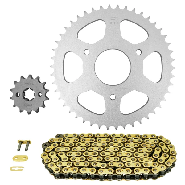 Kit chaîne Afam 428 14/46 renforcé or Rieju RS2 125 Kit chaîne Afam 428 14/46 renforcé or Rieju RS2 125