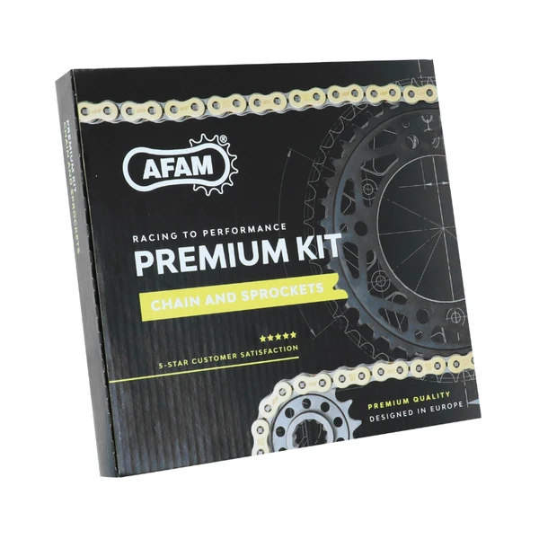 Kit chaîne Afam 420 15/35 or Honda Z Monkey 50 Kit chaîne Afam 420 15/35 or Honda Z Monkey 50 – Image 2
