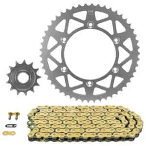 Kit chaîne Afam 520 13/50 renforcé or Yamaha YZ-F 250