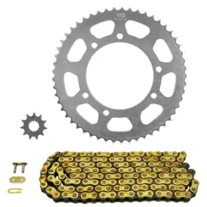 Kit chaîne Afam 420 renforcé 11/53 or Rieju MRT 50