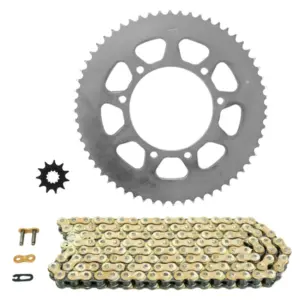 Kit chaîne Afam 428 11/60 or moto 50 HM CRM