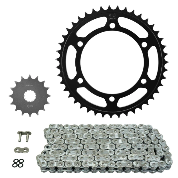 Kit chaîne Afam 525 super renforcé 16/43 acier Yamaha TDM 850 Kit chaîne Afam 525 super renforcé 16/43 acier Yamaha TDM 850