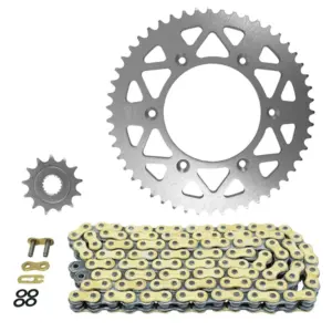 Kit chaîne Afam 520 13/51 or Honda CRF X 450