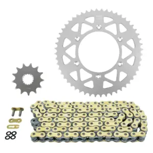 Kit chaîne Afam 520 13/52 renforcé or KTM EXC 450